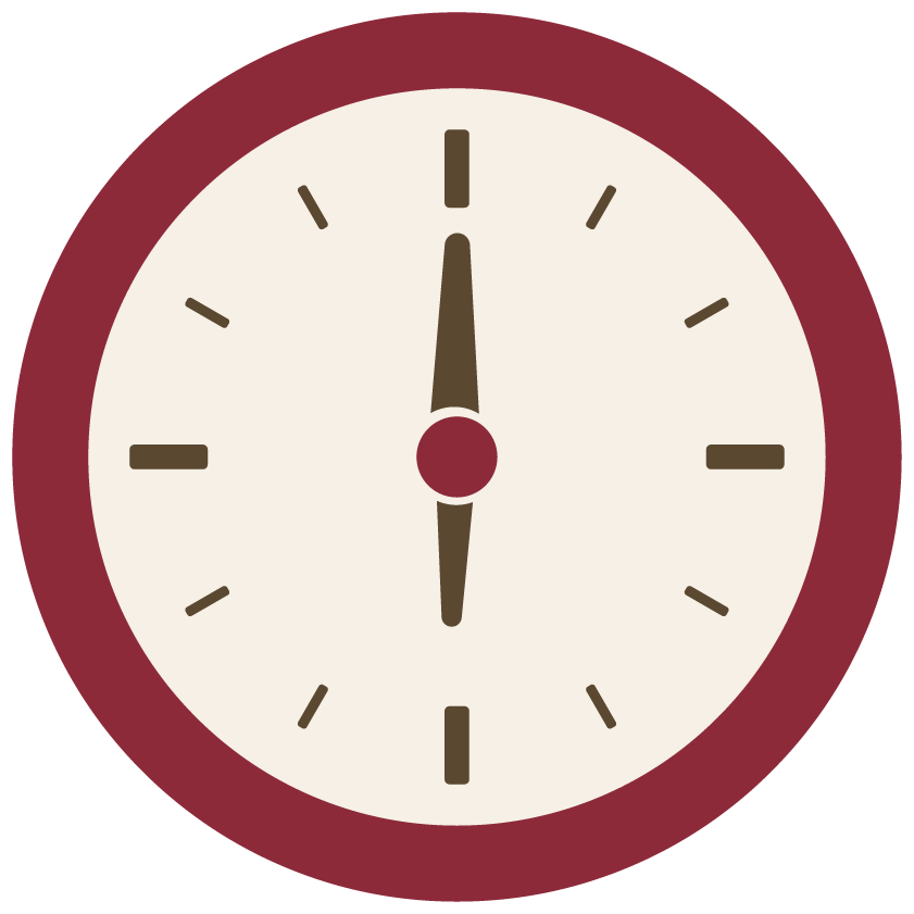 Reloj a las seis de la mañana